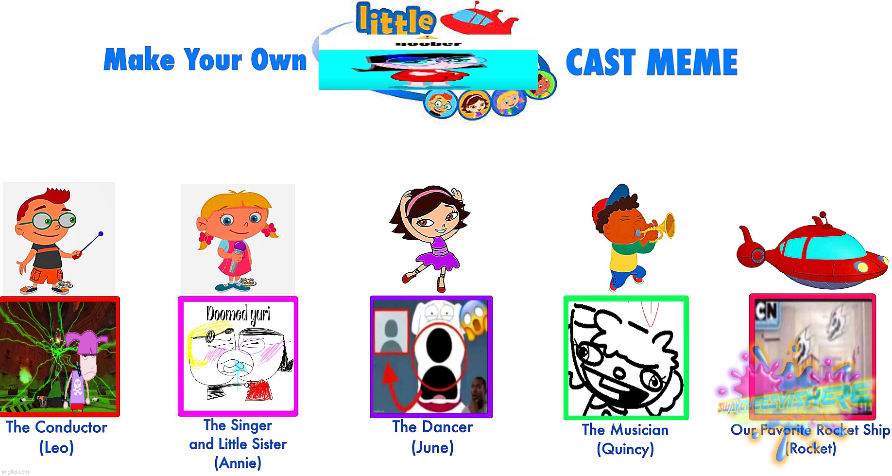 Uhhhhh I ruined the cast meme | image tagged in little einsteins | made w/ Imgflip meme maker