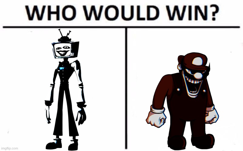??? (CreepyPasta Mr. Puzzles) vs. MX | image tagged in memes,who would win,smg4,pillar chase 2 | made w/ Imgflip meme maker