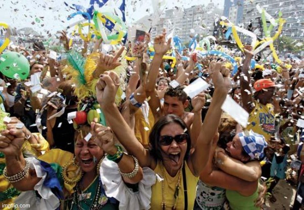 image tagged in celebrate | made w/ Imgflip meme maker