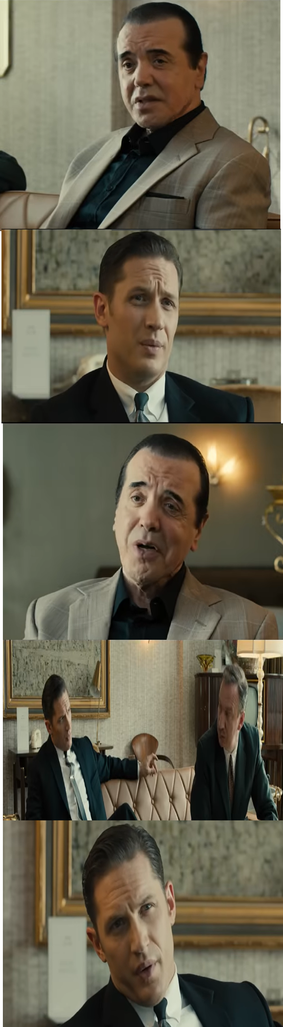 Negotiation Scene from Legend Movie, Tom Hardy Blank Meme Template