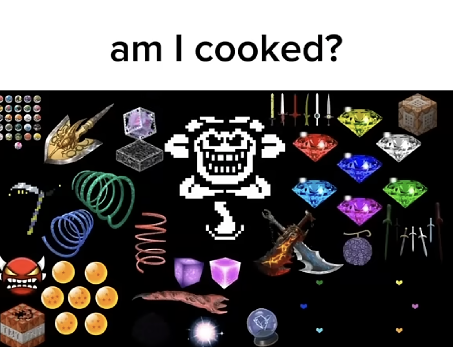 chat am i cooked Blank Meme Template