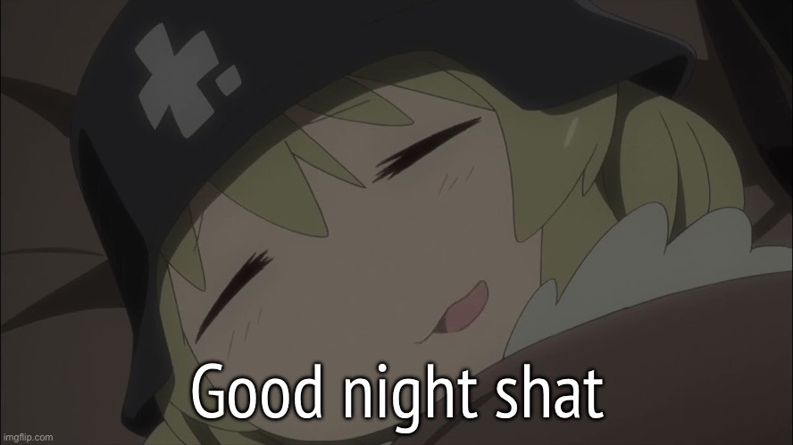 yuuri sleeping | Good night shat | image tagged in yuuri sleeping | made w/ Imgflip meme maker