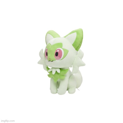 weedcat | image tagged in sprigatito plush | made w/ Imgflip meme maker