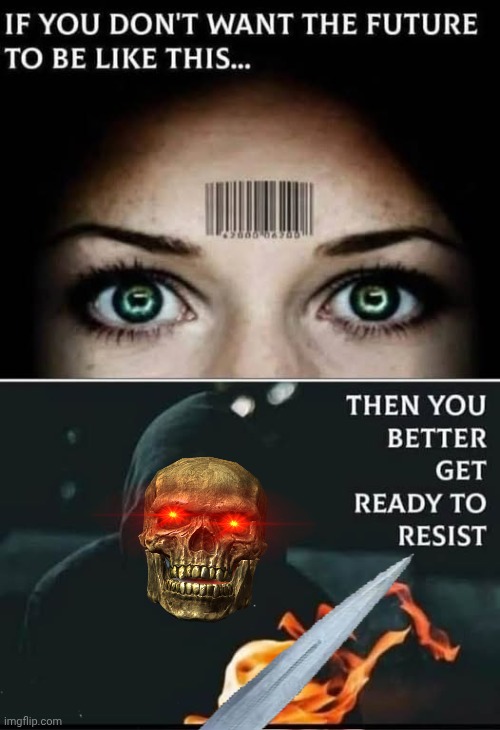 Get ready to resist | image tagged in skeletor,resist,the future | made w/ Imgflip meme maker