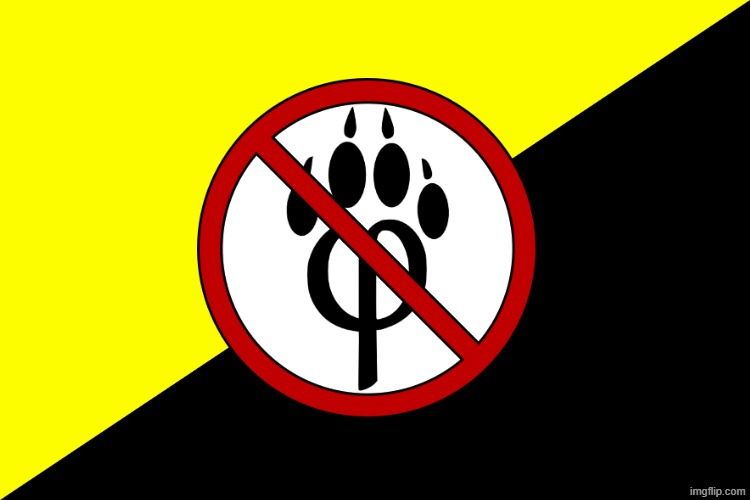 anti furry anarcho capitalism flag Blank Meme Template