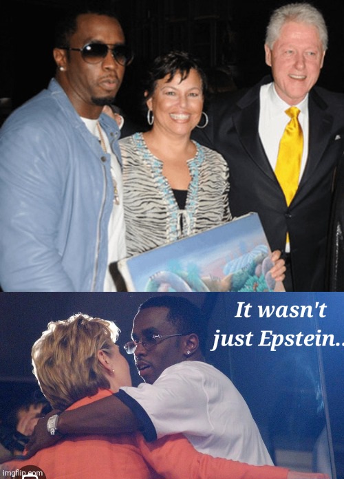 Diddy with the Clintons Blank Meme Template