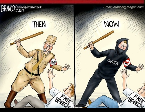 Branco Antifa Cartoon nazis Blank Meme Template
