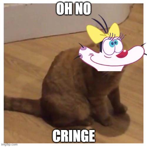 Oh no cringe but it's Olivia | OH NO; CRINGE | image tagged in oh no cringe | made w/ Imgflip meme maker