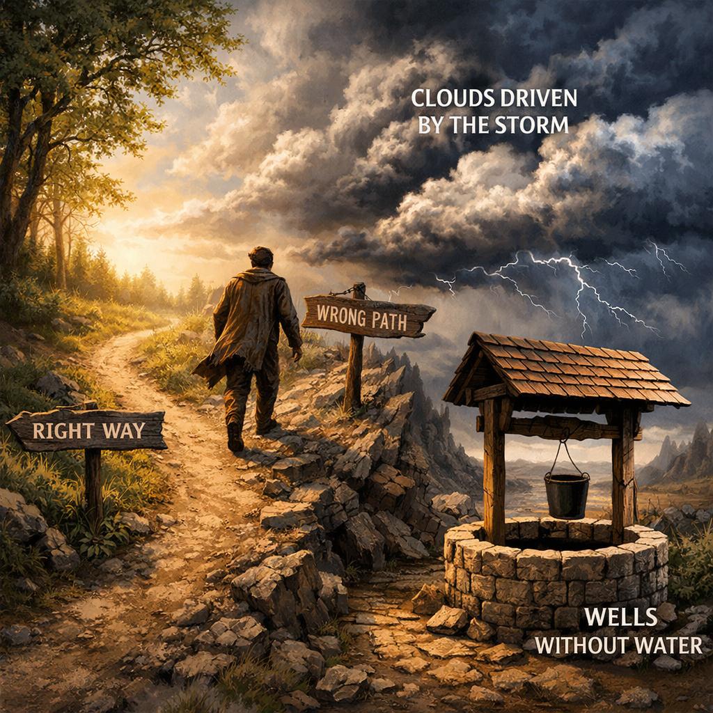 2 Peter 2:15 — Way/Path Metaphor “Forsaken the right way… gone a Blank Meme Template