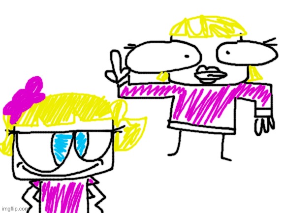 Eyla and Francis these two characters from different franchisees that I love the most | image tagged in blank white template | made w/ Imgflip meme maker