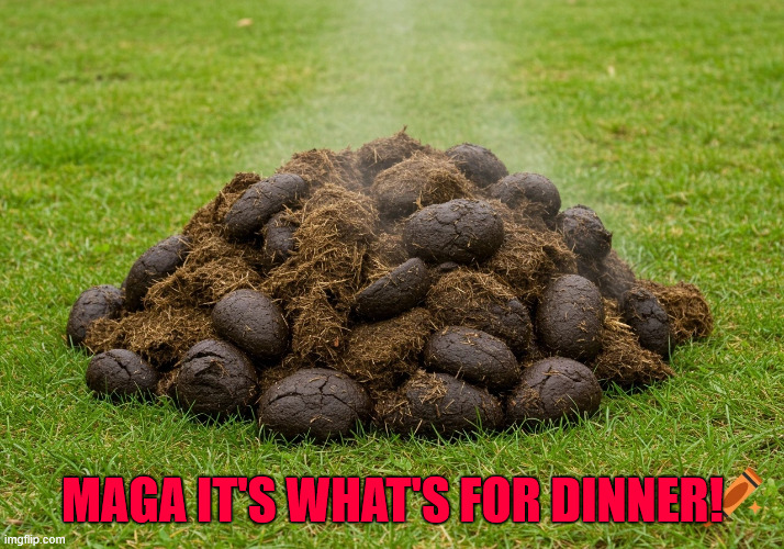 MAGA it's what's for dinner! | MAGA IT'S WHAT'S FOR DINNER! | image tagged in maga it's what's for dinner,it's not what we ordered,suckers,maga maniac attack,trump's rump apple pie | made w/ Imgflip meme maker