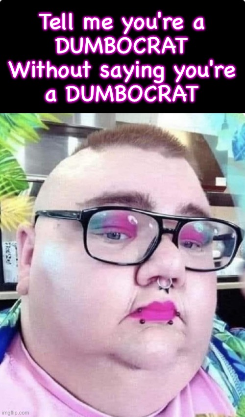 Your group is totally Sane | Tell me you're a
DUMBOCRAT
Without saying you're
a DUMBOCRAT | image tagged in memes,mental | made w/ Imgflip meme maker