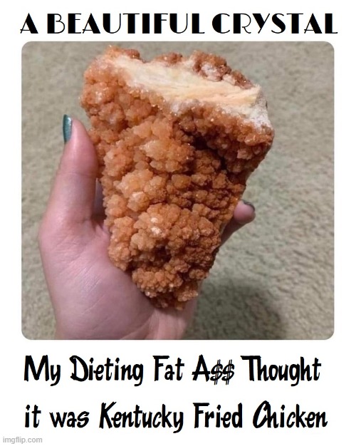 Dieting + Hunger = Starvation | image tagged in vince vance,crystal,kfc,fried chicken,hunger,dieting | made w/ Imgflip meme maker
