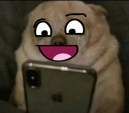 Teh happy dog Blank Meme Template