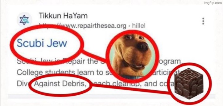 Scubi Jew | image tagged in scubi jew | made w/ Imgflip meme maker