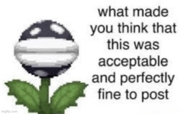 What made you think that this was acceptable to post | image tagged in what made you think that this was acceptable to post | made w/ Imgflip meme maker