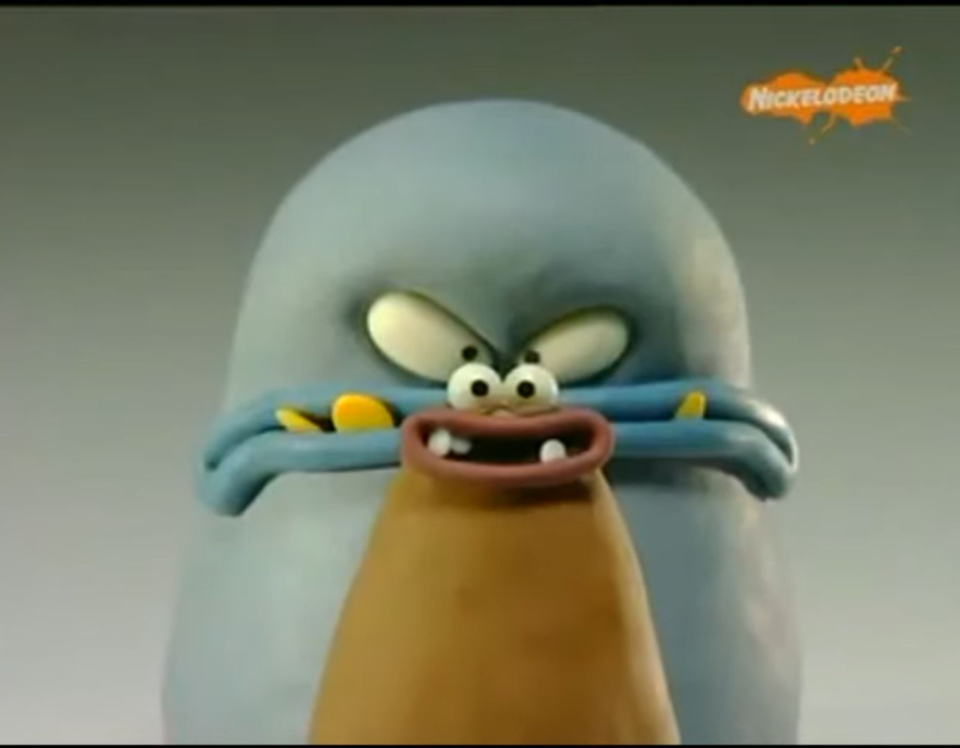 Purple and brown monster meme Blank Meme Template