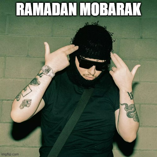 yeat filicatations | RAMADAN MOBARAK | image tagged in yeat idgaf | made w/ Imgflip meme maker
