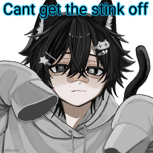 tfym I ain't masculine? | Cant get the stink off | image tagged in tfym i ain't masculine | made w/ Imgflip meme maker