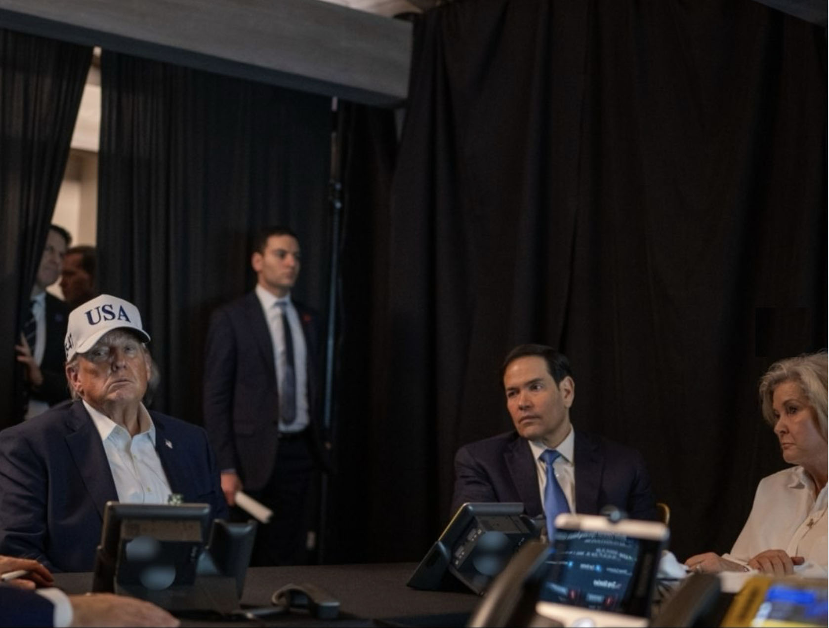 Donald Trump Iran War Room Mar A Lago Blank Meme Template