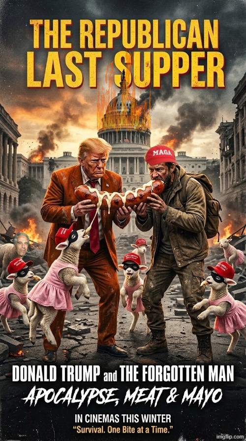 THE REPUBLICAN LAST SUPPER | image tagged in trump,jeffrey epstein,maga,sexual assault,child molester,sexual predator | made w/ Imgflip meme maker