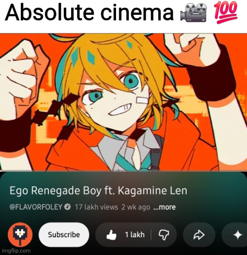 the fact that v1 rin was used to show the "past" was such a genius thing tbh | Absolute cinema 🎥 💯 | image tagged in vocaloid,nikocado avocado,idk what to put here,trans | made w/ Imgflip meme maker