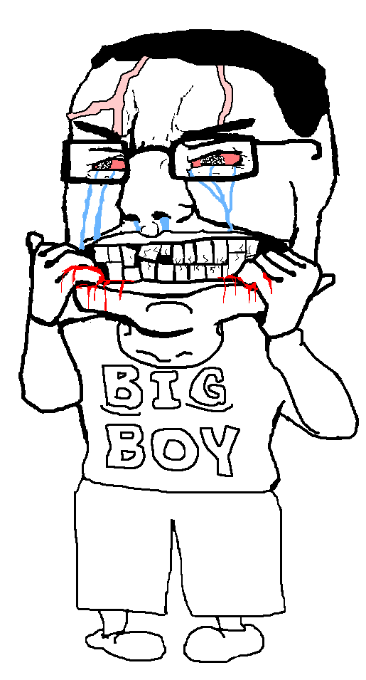 Chudjak ripping his mouth open while crying Meme Template