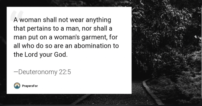 Deuteronomy 22:5 Blank Meme Template