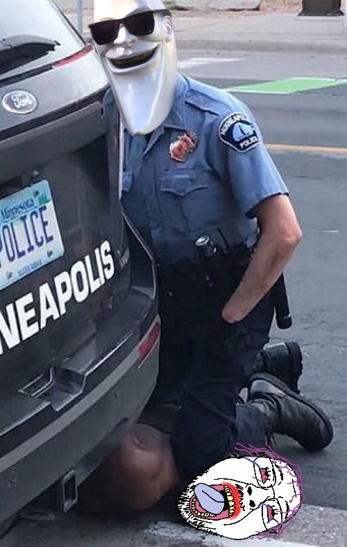 Mac Tonight kneeling on a tranny Blank Meme Template