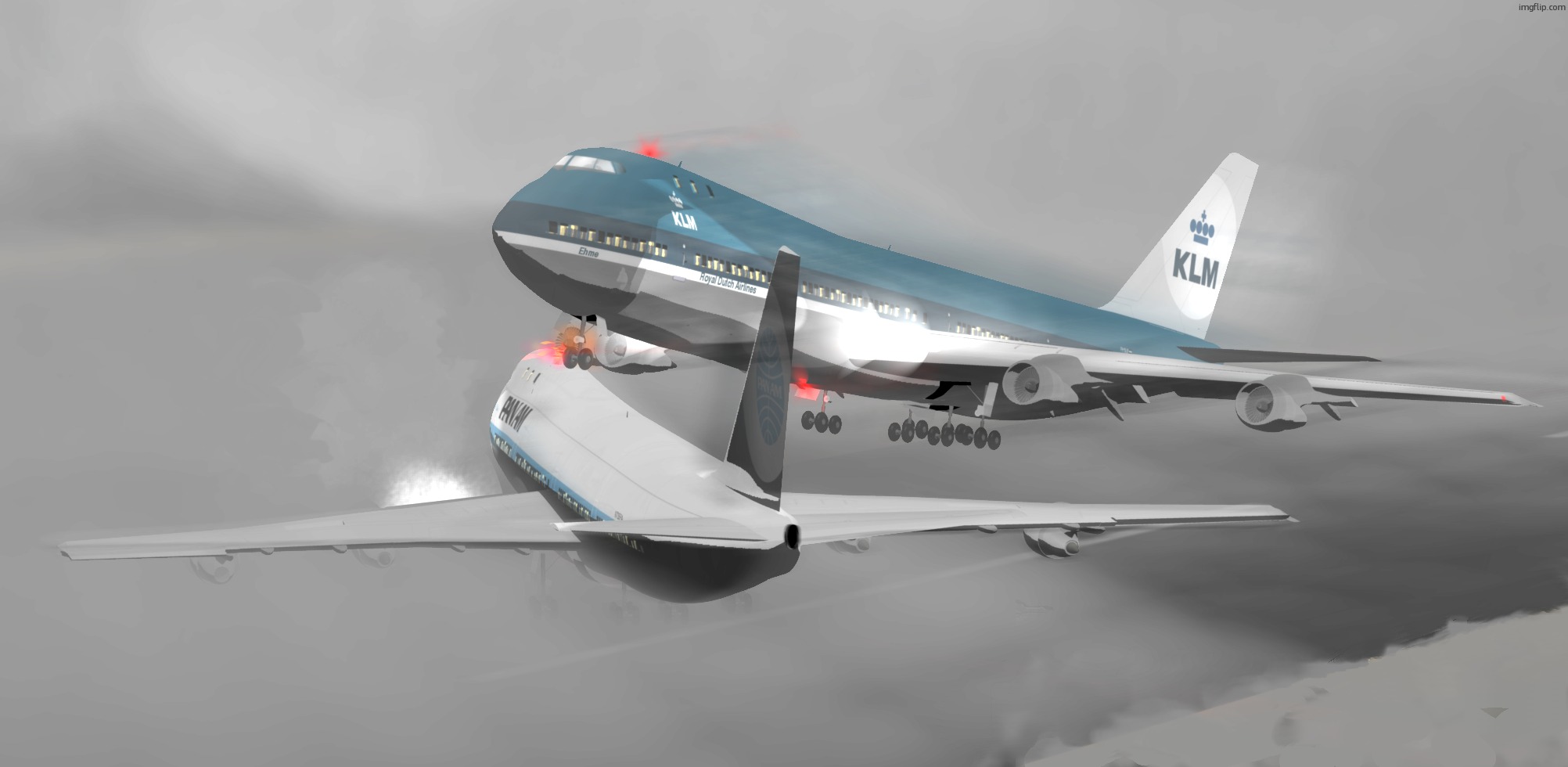 Pan am 1736 VS KLM 4805 | image tagged in pan am 1736 vs klm 4805 | made w/ Imgflip meme maker