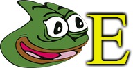 E | E | image tagged in pepega,memes,pepe,frog,yellow | made w/ Imgflip meme maker