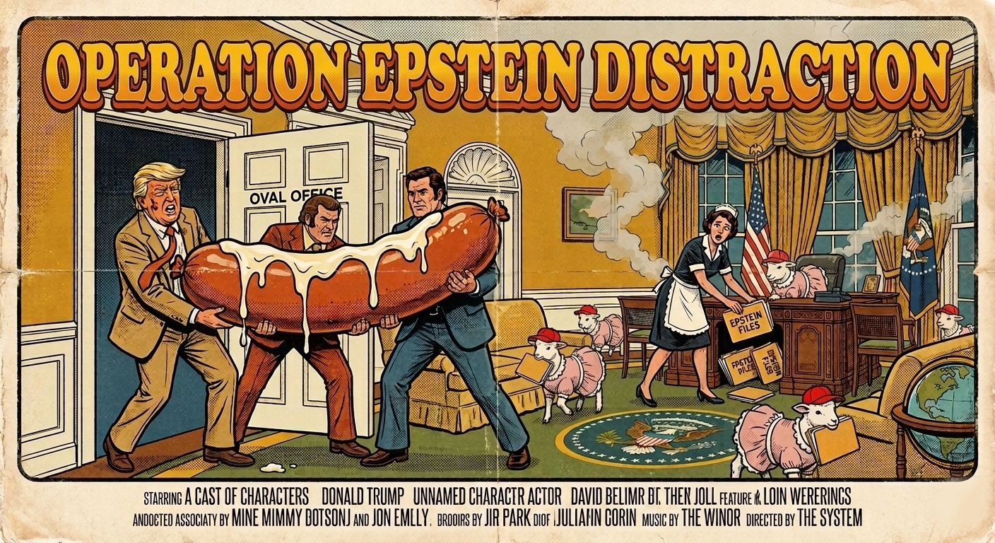 Operation Epstein Distraction Blank Meme Template