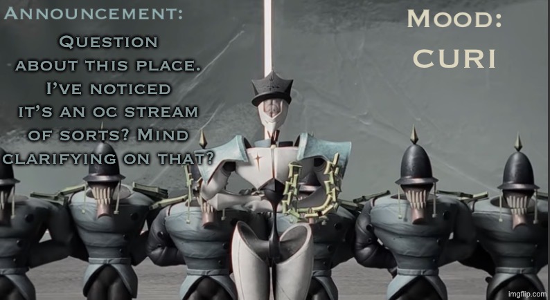 N0Lis gaslight district temp | Question about this place. I’ve noticed it’s an oc stream of sorts? Mind clarifying on that? CURIOUS | image tagged in n0lis gaslight district temp | made w/ Imgflip meme maker