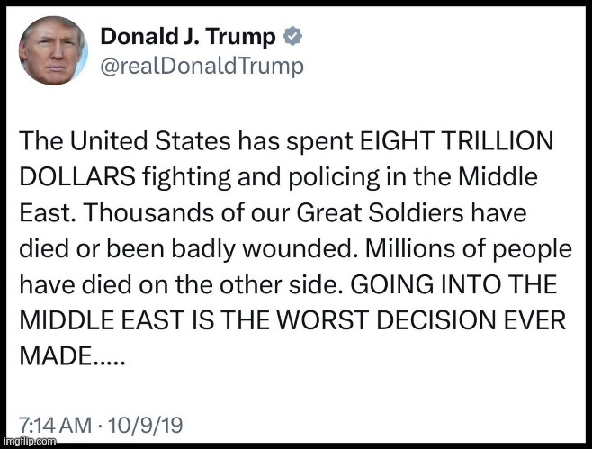 When Donny was maga | image tagged in donald trump,trump,nevertrump,iran,israel,epstein | made w/ Imgflip meme maker