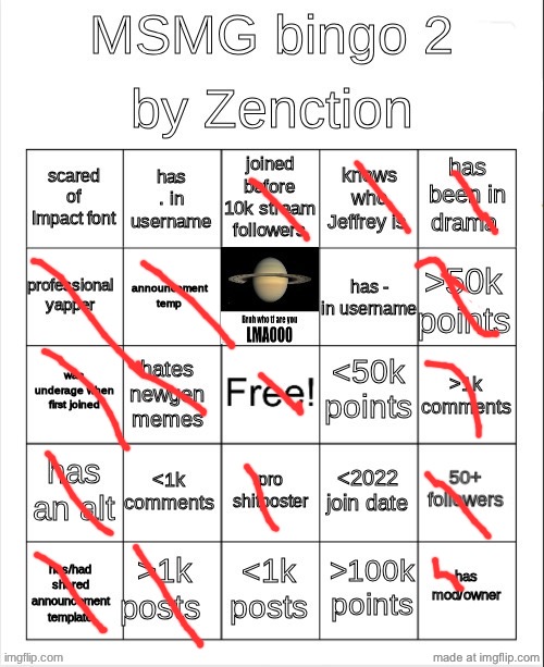 MSMG Bingo 2 | image tagged in msmg bingo 2 | made w/ Imgflip meme maker