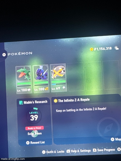 rate my current Pokémon legends ZA ranked team | made w/ Imgflip meme maker