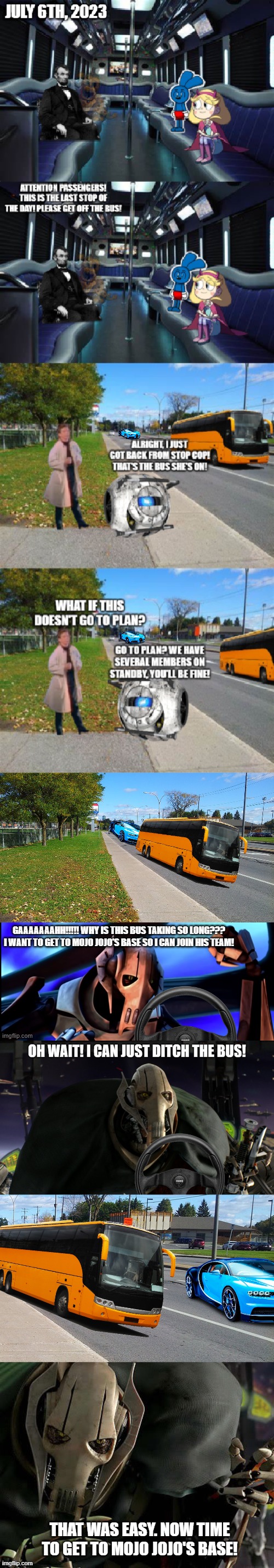 THE 7R33XF FILES: General Grievous ditches the Bus | made w/ Imgflip meme maker