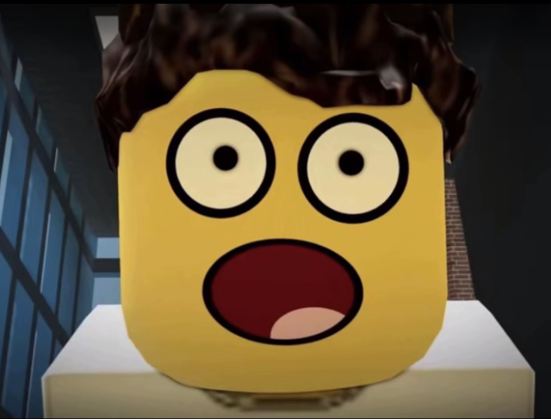 Random Shedletsky face Blank Meme Template