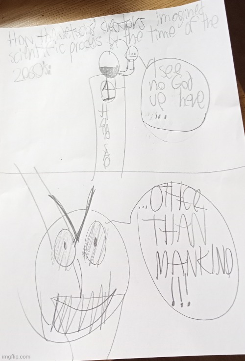 I have not forgotten about the promise! | image tagged in art,atheism,humans,jetsons,progress,science | made w/ Imgflip meme maker