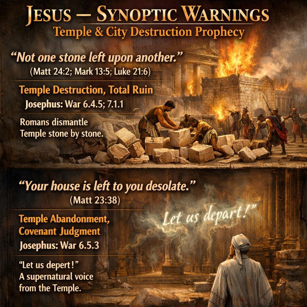 2. Jesus — Synoptic Warnings A. Temple & City Destruction Prophe Blank Meme Template