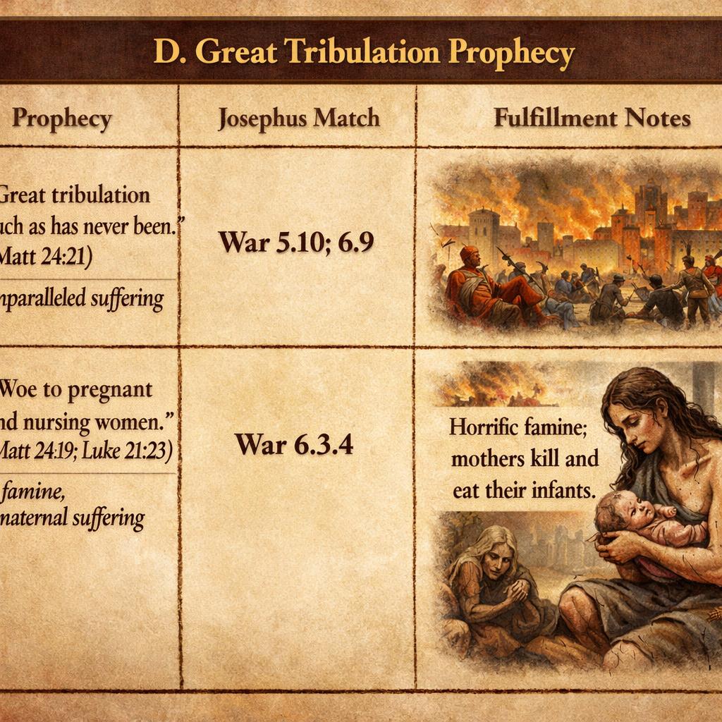 D. Great Tribulation Prophecy	Tags	Josephus Match	Fulfillment No Blank Meme Template