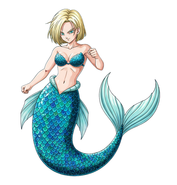 Mermaid Android 18 Blank Meme Template