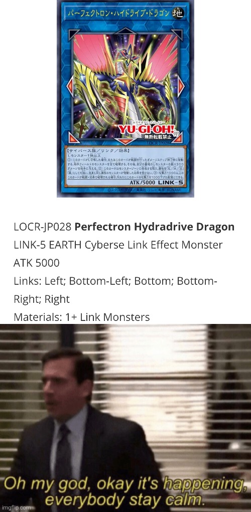 Finally, Bohman's first Hydradrive is here!! | image tagged in oh my god okeay it's happenning everybody stay calm,yugioh | made w/ Imgflip meme maker