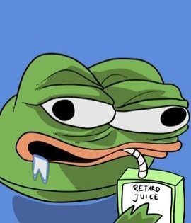 retard frog Blank Meme Template