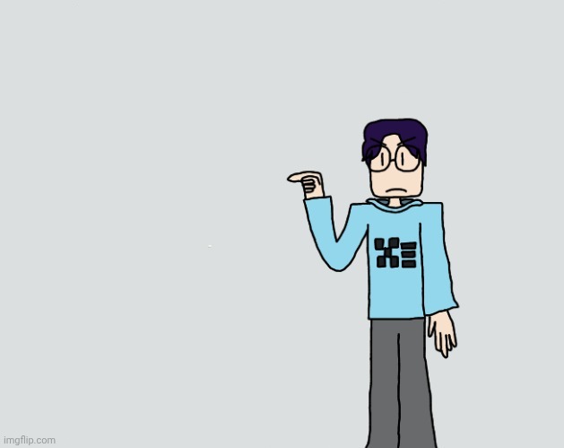 Glassman pointing at X Blank Meme Template