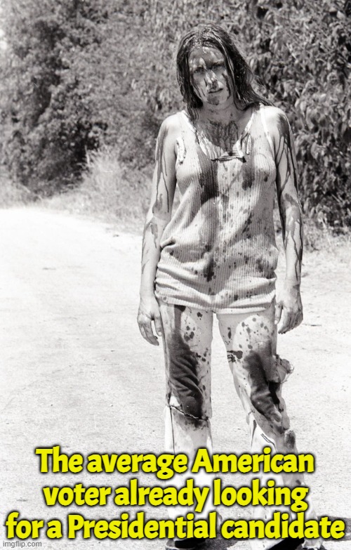 The average voter | The average American voter already looking for a Presidential candidate | image tagged in democrats,republicans,presidential candidates,presidential race,presidential election | made w/ Imgflip meme maker