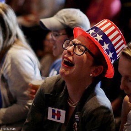 image tagged in crying democrat | made w/ Imgflip meme maker