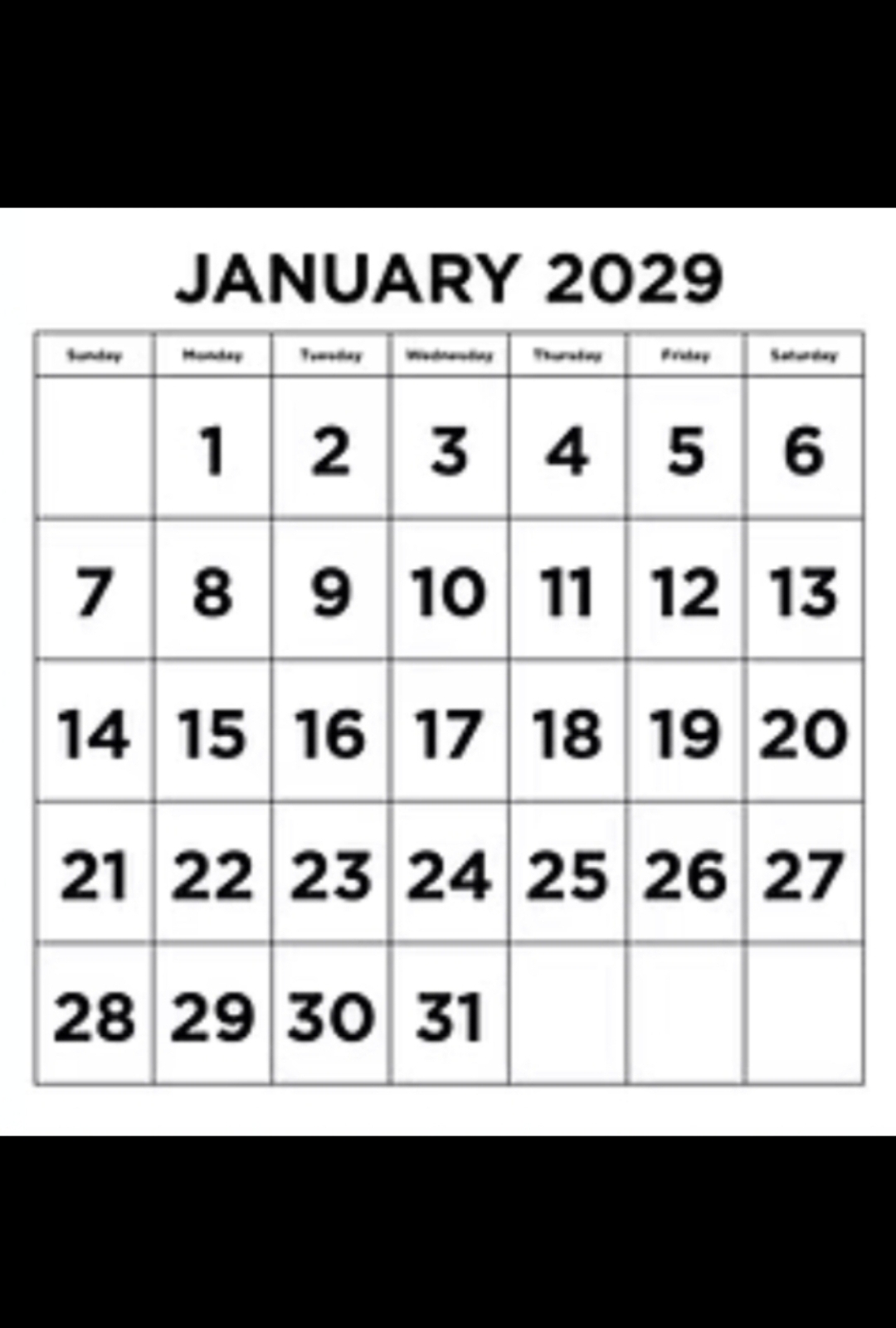 January 20 2029 Blank Meme Template