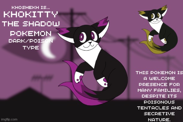 Khoshekh as a pokemon! (My art) | image tagged in wtnv,pokemon,drawing | made w/ Imgflip meme maker