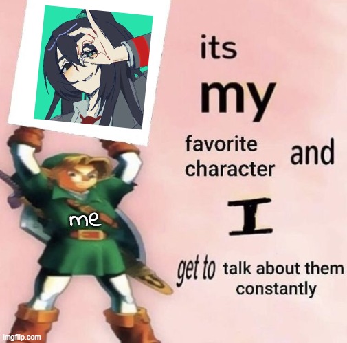 hong lu the goat | me | image tagged in it is my favorite character and i get get talk them constantly | made w/ Imgflip meme maker